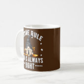 Mug Gnome Drôle Pour Les Gnomes De Retraite Juge Règle (Devant gauche)