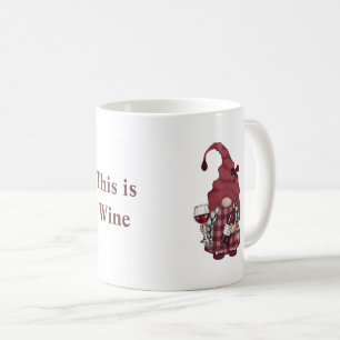 Mug Gnome du vin Personnaliser Ceci est Vin