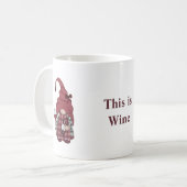 Mug Gnome du vin Personnaliser Ceci est Vin (Devant gauche)