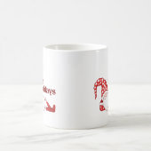 Mug Gnome endormi Joyeuses Fêtes drôle (Centre)