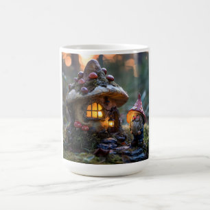 Mug Gnome et une maison de champignons, design imagina