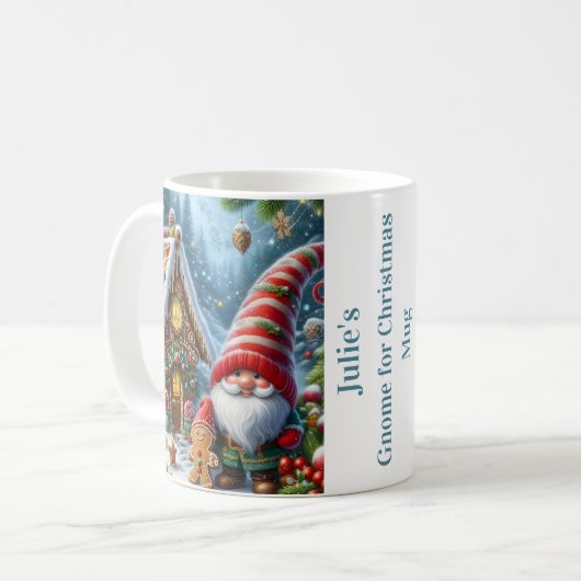 Mug Gnome for Christmas Personalized (Devant gauche)