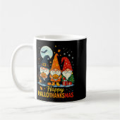 Mug Gnome Joyeux Hallothanksmas Chemise Halloween Noël (Gauche)
