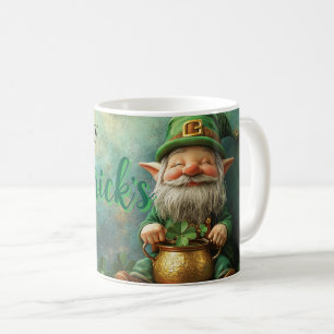 Mug Gnome Leprechaun et Pot of Gold St. Patrick's Day