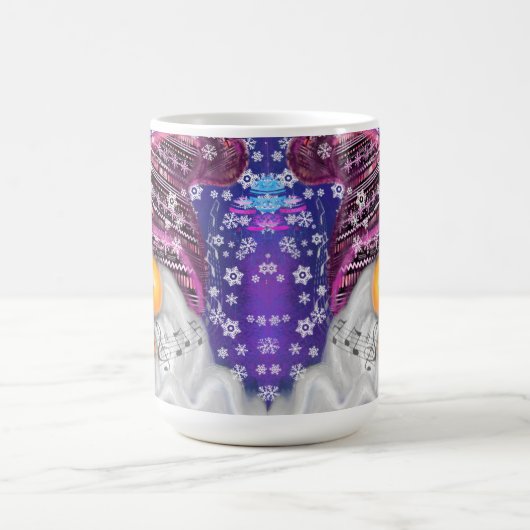 Mug Gnome Mignonne En Casquette Violet Chante Une Chan (Centre)