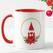 Mug Gnome mignonne et couronne de Noël