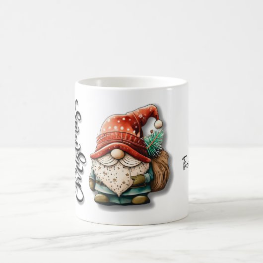 Mug Gnome Noël design peut refroidir (Centre)