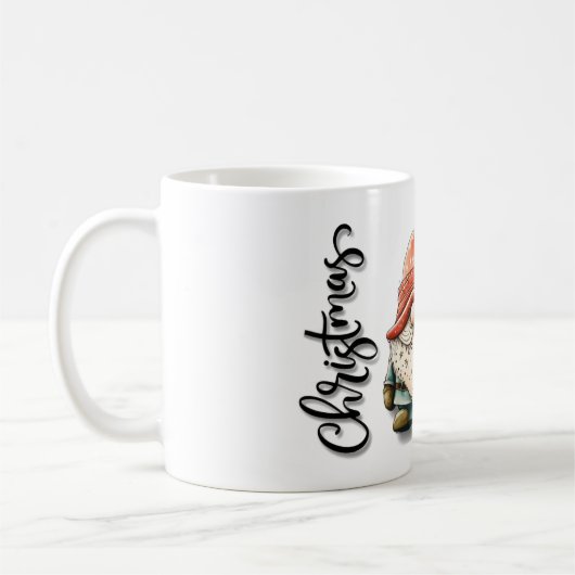 Mug Gnome Noël design peut refroidir (Gauche)
