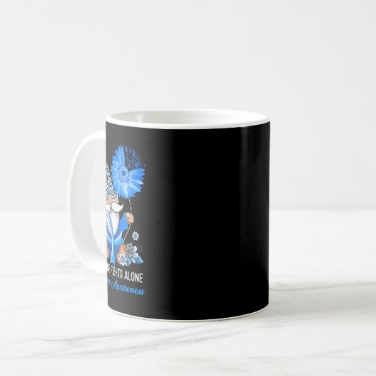 Mug Gnome One combat seul Ribbon Alopecia sensibilisat (Devant gauche)