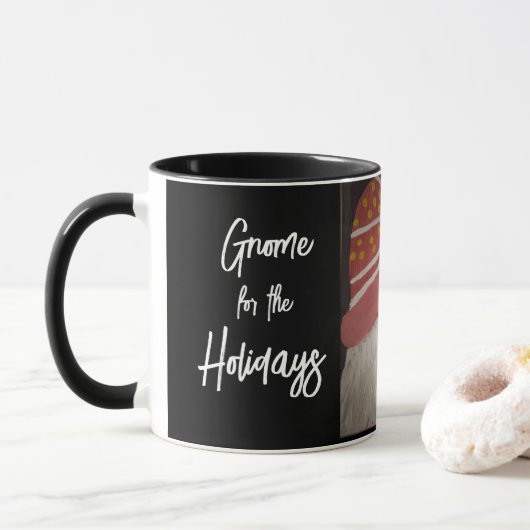 Mug Gnome pour la coupe des Fêtes (Avec donut)