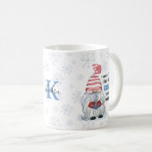 Mug GNOME POUR LES VACANCES Nom du monogramme (Devant droit)