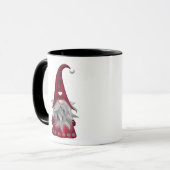 Mug Gnome rouge de ferme de Noël de plaid de Buffalo (Devant gauche)