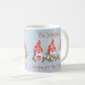 Mug Gnome scandinave pour les fêtes Personnalisé (Devant droit)