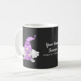 Mug Gnome Scorpio Astrologie Signal Angel Votre nom