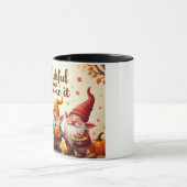 Mug gnome vœux de Thanksgiving (Centre)
