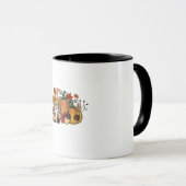 Mug Gnomes d'action de grâce Feuilles Gnomes Funny Fal (Devant droit)
