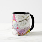 Mug Gnomes dans la peinture à l'aquarelle de la neige (Devant droit)