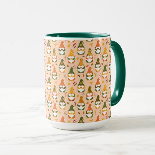 Mug Gnomes d'automne dans le Motif forestier (Devant droit)