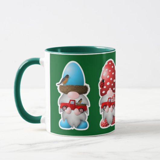 Mug Gnomes de bois de quatre saisons (Gauche)