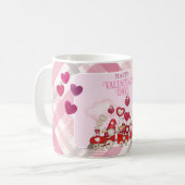 Mug Gnomes de la Saint-Valentin dans un train (Devant gauche)