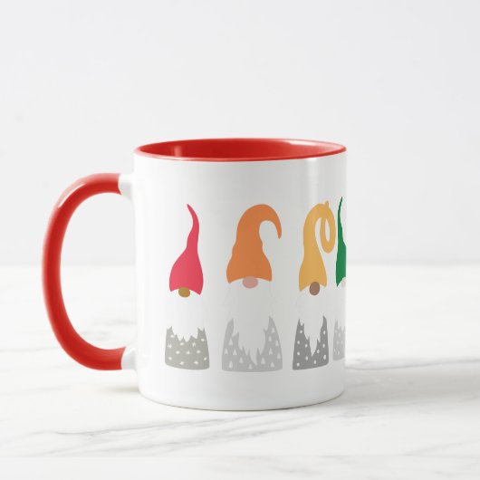 Mug Gnomes de Noël (arc-en-ciel) (Gauche)