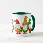 Mug Gnomes de Noël festifs mignons (Devant droit)