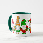 Mug Gnomes de Noël festifs mignons (Devant gauche)