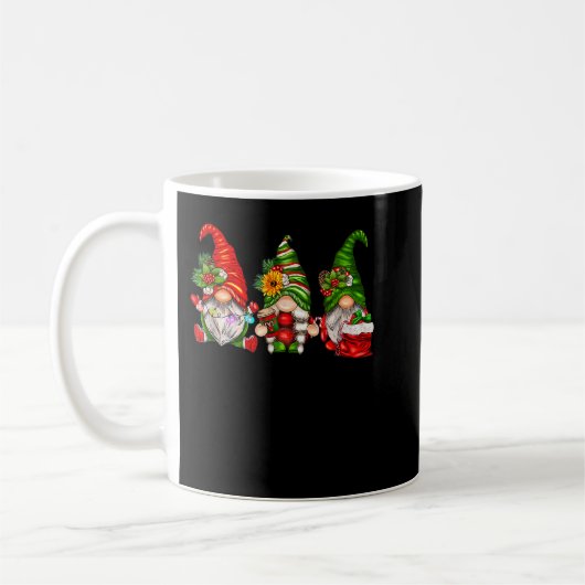 Mug Gnomes de Noël mignons, Gnomes de famille amusants (Gauche)