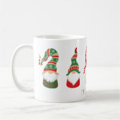Mug Gnomes de Noël mignons personnalisés (Gauche)