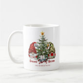 Mug Gnomes de Noël Personnalisé mignon rustique (Gauche)