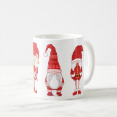 Mug Gnomes de Noël Rouge Festif (Devant droit)