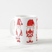 Mug Gnomes de Noël Rouge Festif (Devant gauche)