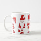 Mug Gnomes de Noël Rouge Festif (Gauche)