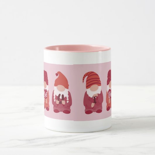 Mug Gnomes de Saint Valentin Je t'aime Art (Centre)