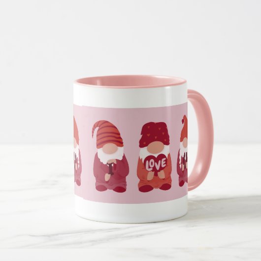 Mug Gnomes de Saint Valentin Je t'aime Art (Devant droit)