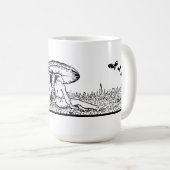 Mug Gnomes dormant sous un champignon (Devant droit)