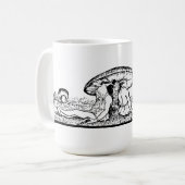 Mug Gnomes dormant sous un champignon (Devant gauche)