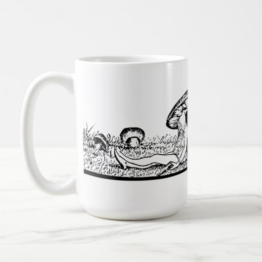 Mug Gnomes dormant sous un champignon (Gauche)
