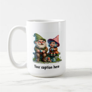 Mug Gnomes joyeux qui profitent d'une pause café