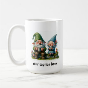 Mug Gnomes joyeux qui profitent d'une pause café