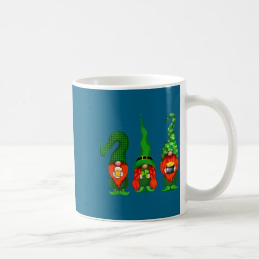 Mug Gnomes Leprechaun St Patricks Day Beer Clover Iri- (Droite)