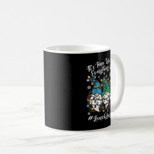 Mug Gnomes mignons Tout Est Bon Déjeuner De Noël (Devant droit)