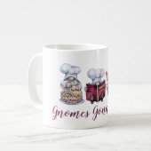 Mug Gnomes personnalisés Cuisine de cuisson mignonne W (Devant gauche)