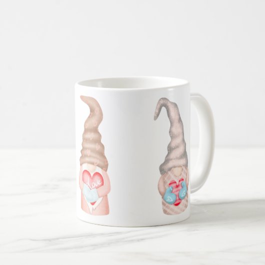 Mug Gnomes Valentines Vacances (Devant droit)