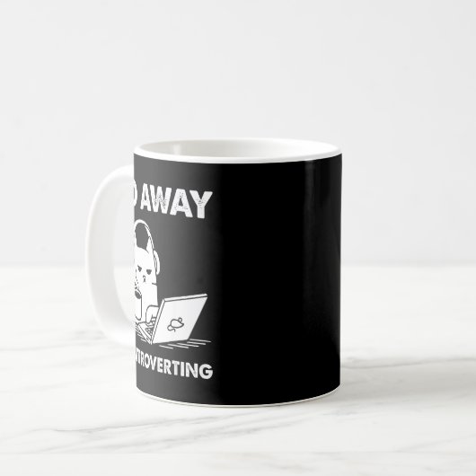 Mug Go Away I'm Introverting (Devant gauche)