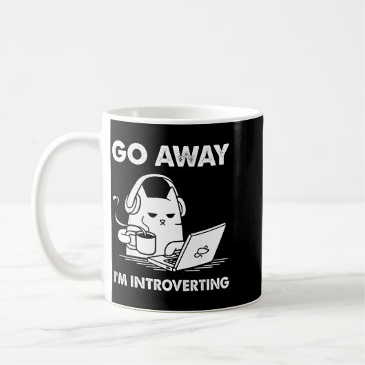 Mug Go Away I'm Introverting  (Gauche)
