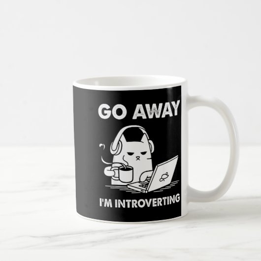Mug Go Away I'm Introverting  (Droite)