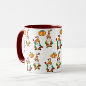 Mug Go Big ou Go Home, mignonne Gnome de dessin (Devant gauche)