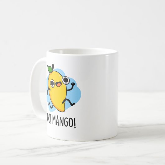 Mug Go Mango Funny Courir Mango Pun (Devant gauche)