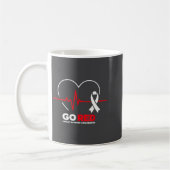 Mug Go Red For Women American Chd Heart Disease Month (Gauche)